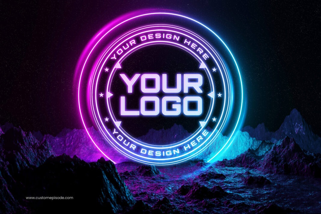 Editable logo mockup free download