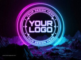 Editable logo mockup free download