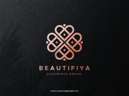 luxury logo mockup psd free download