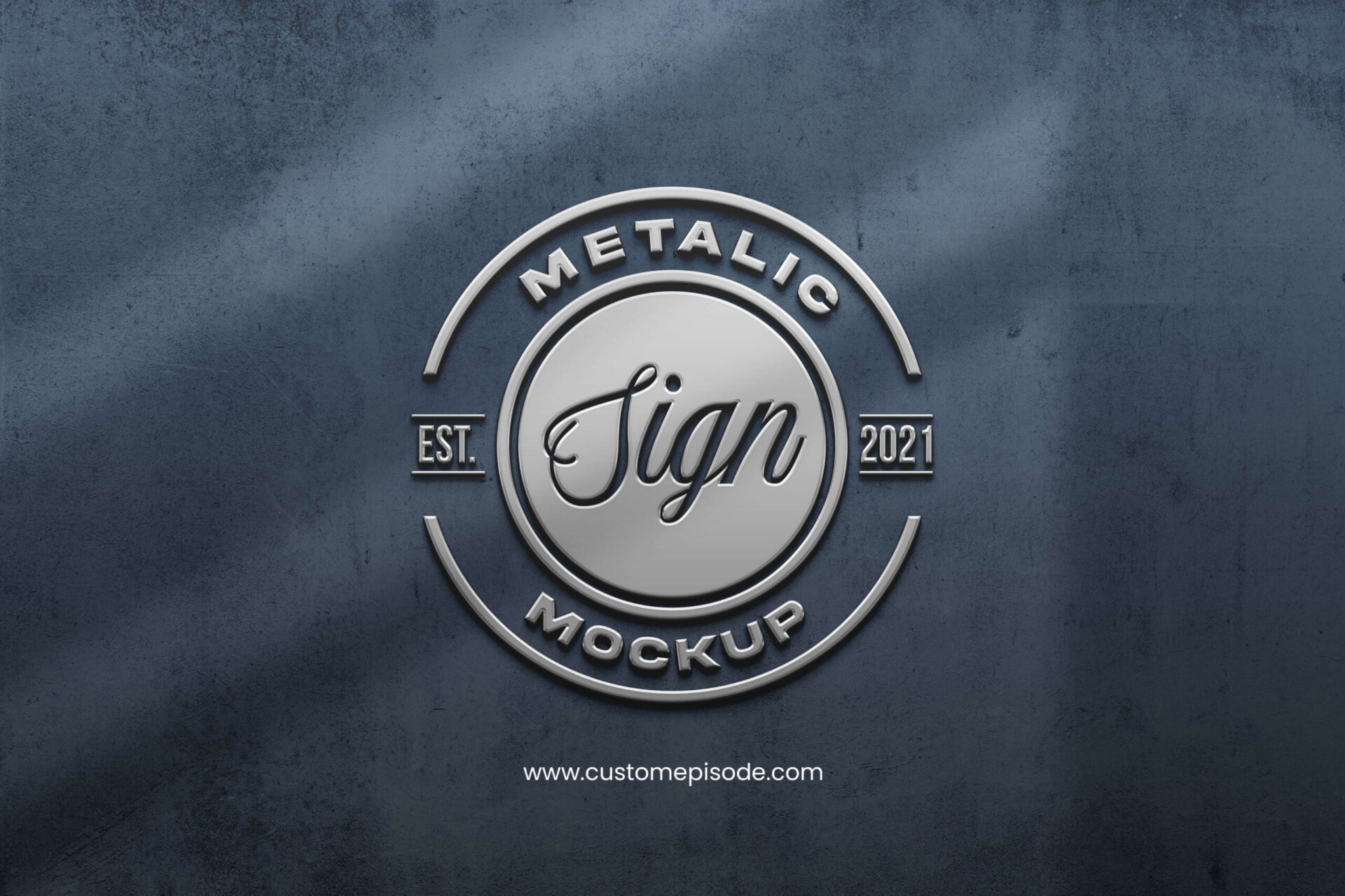 Metal Logo Mockup Free Download - CUSTOM EPISODE
