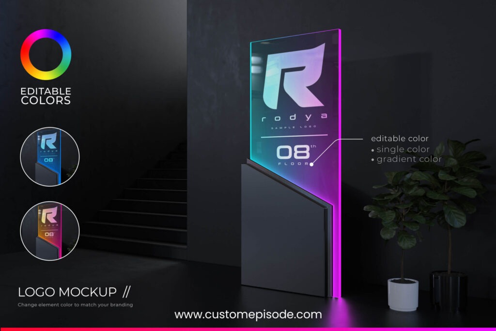 logo presentation mockup psd free download