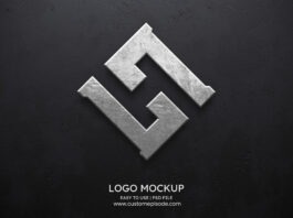 premium logo mockup free download