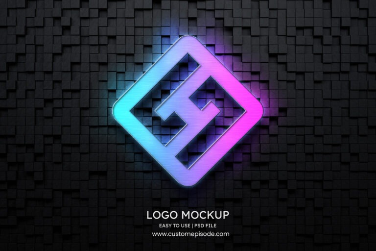 Logo mockup psd free