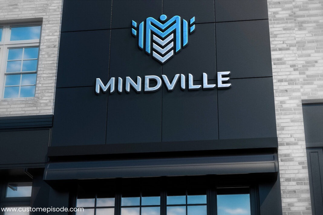 Mindville Free Logo Mockup PSD templates