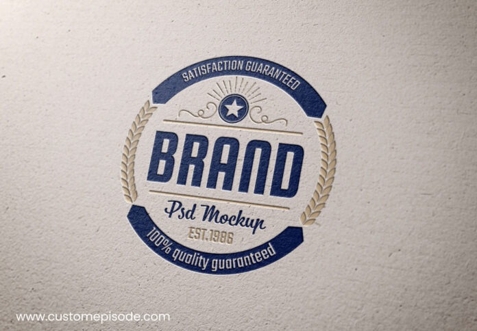 logo mockup free download (90) Brand PSD Logo Mockup Free Download
