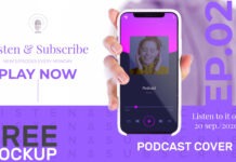 Free Podcast Mockup PSD Podcast mockup Free Psd