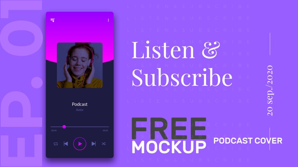 Podcast Cover Mockup Free Download 2022