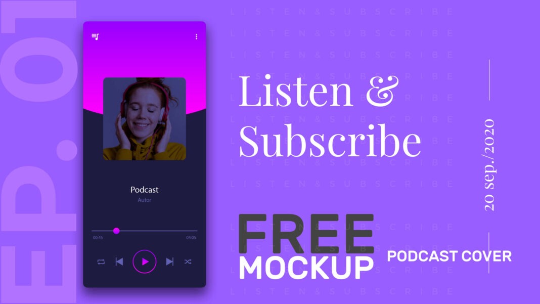 Podcast Cover Mockup Free Download 2022