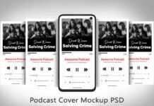 Free Podcast Mockup PSD Free Podcast Mockup PSD