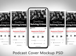 Free Podcast Mockup PSD