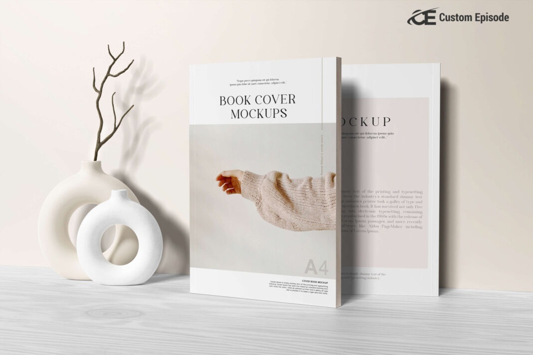 Luxury Book Cover mockup Free Download