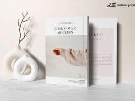 Luxury Book Cover mockup Free Download