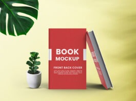 Minimalist Book Cover mockup