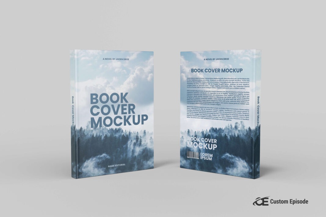 book cover mockup free download PSD