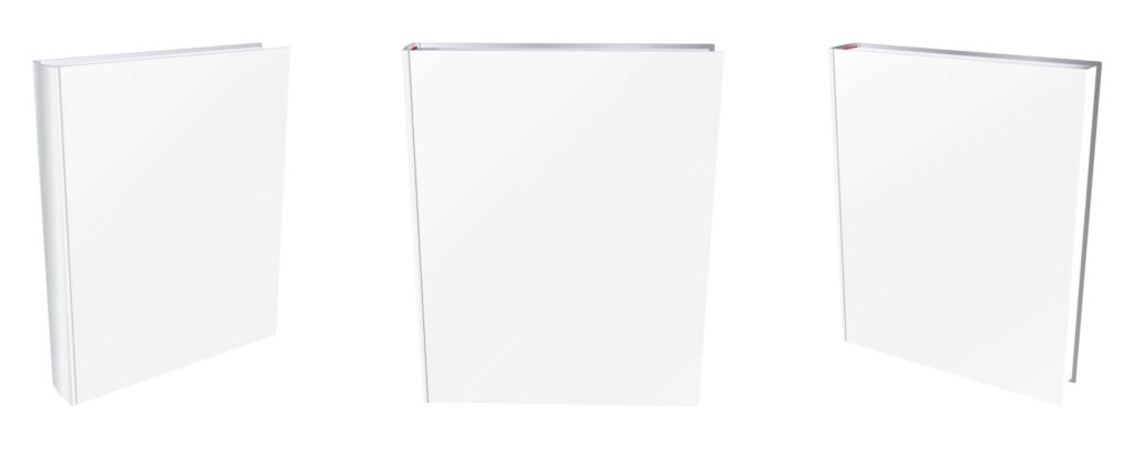 white book cover mockup illustrator