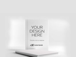 book cover mockup free PSD