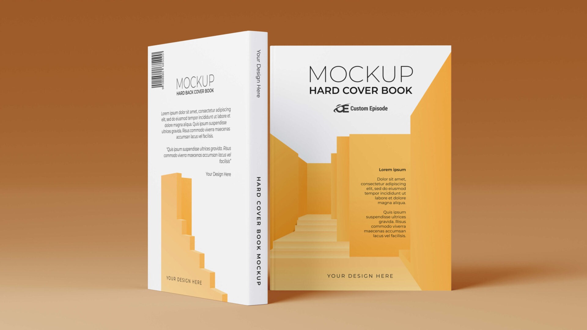 Landscape Book Cover Mockup Free Download - CUSTOM EPISODE