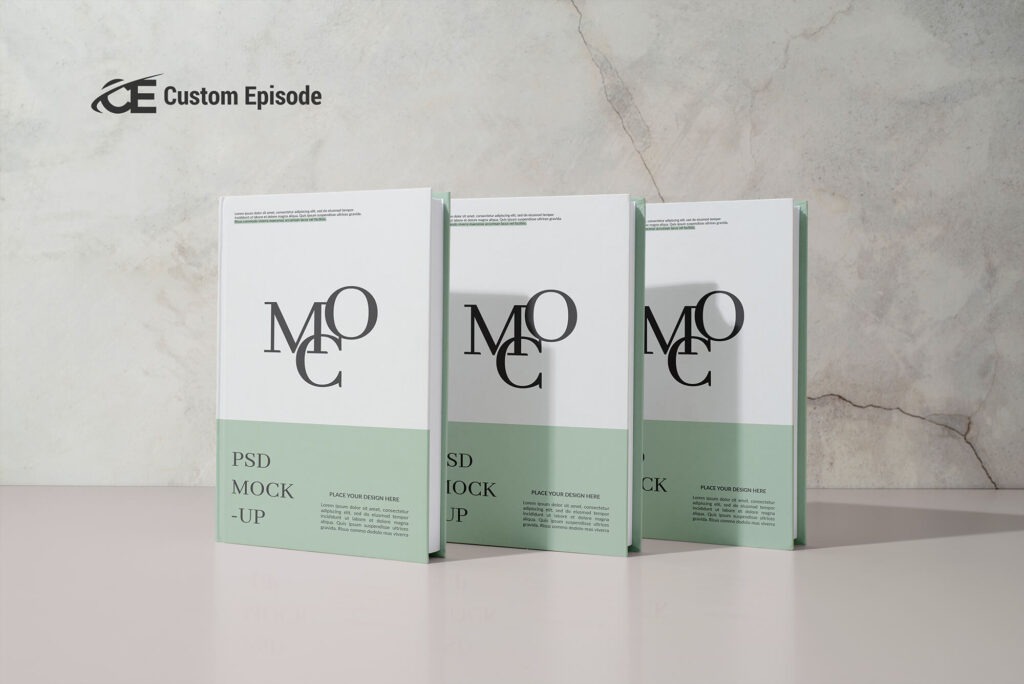 Bundle Book Cover Mockup Photoshop PSD Template