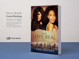 Free Standing Book 3d cover mockup psd free download