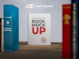 book cover mockup psd free download