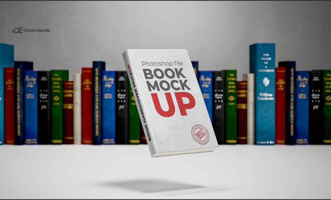 psd book cover mockup template free download