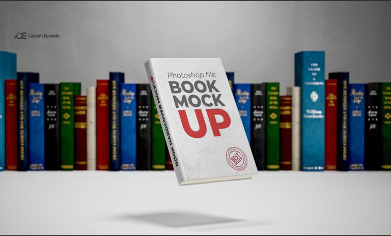 Book Cover Mockup PSD Template Free Download