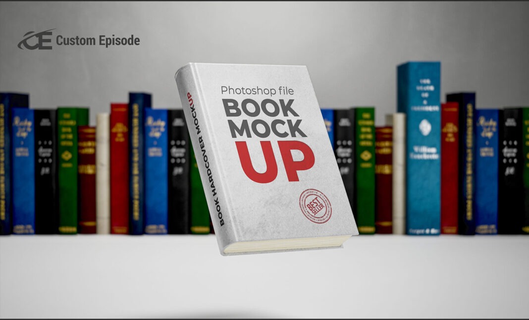 Realistic Book Cover Mockup Free Download