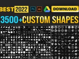 3500+ PHOTOSHOP CUSTOM SHAPES FREE DOWNLOAD