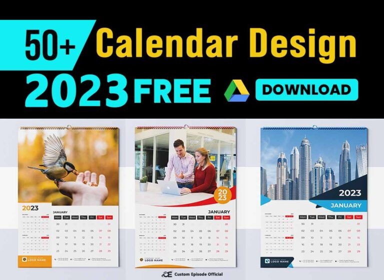 50+ Wall Calendar Design Templates 2023 Free Download