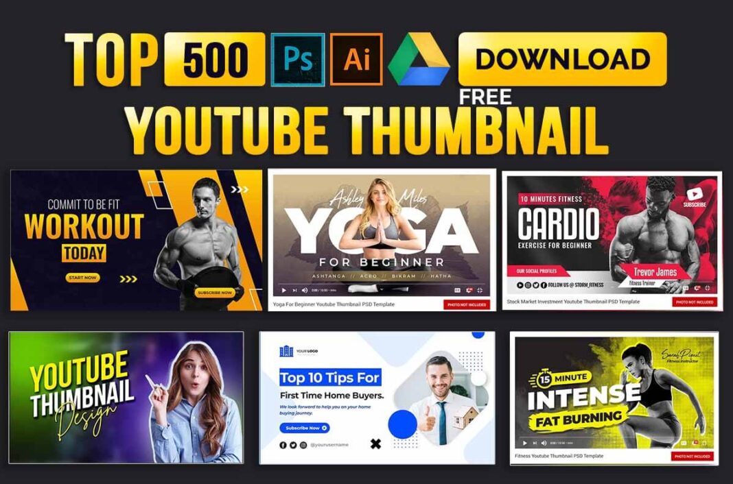 500+ Youtube Thumbnail Design PSD Templates Free Download