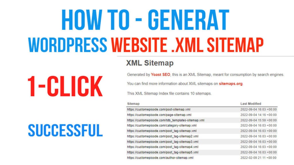 How to generate WordPress website XML sitemaps