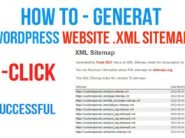 How to generate WordPress website XML sitemaps