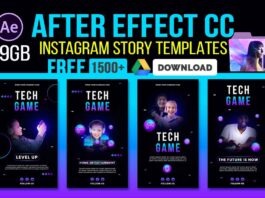 1500 + After Effects Instagram Story Templates Free Download