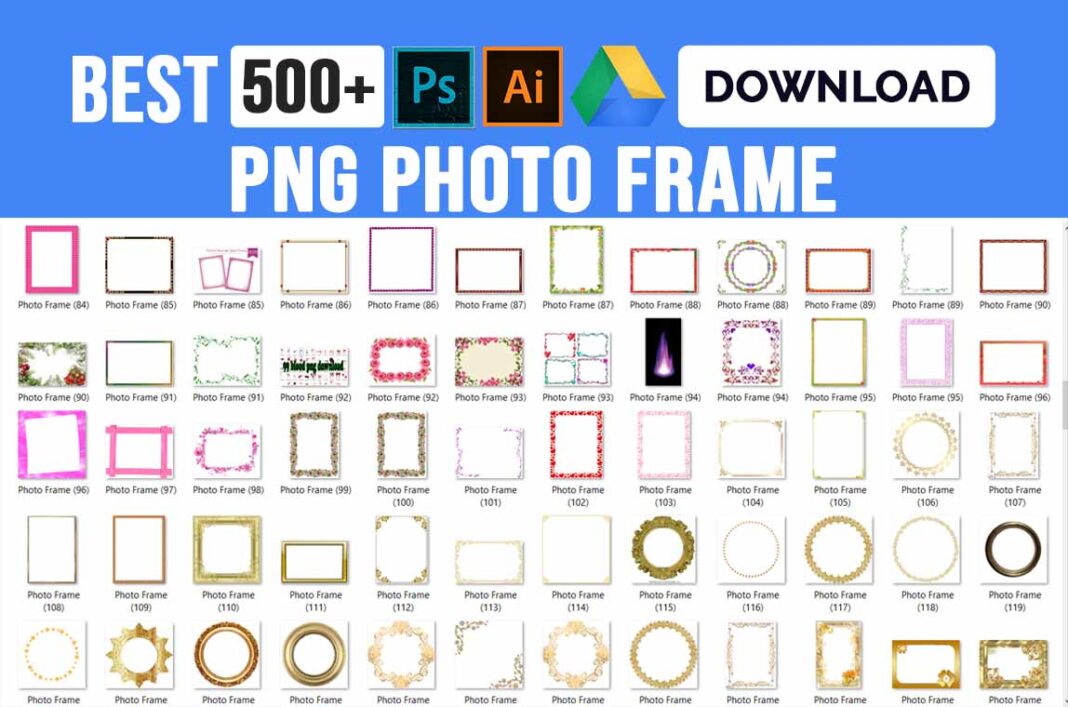 Best Photo Frame PNG Images File Free Download