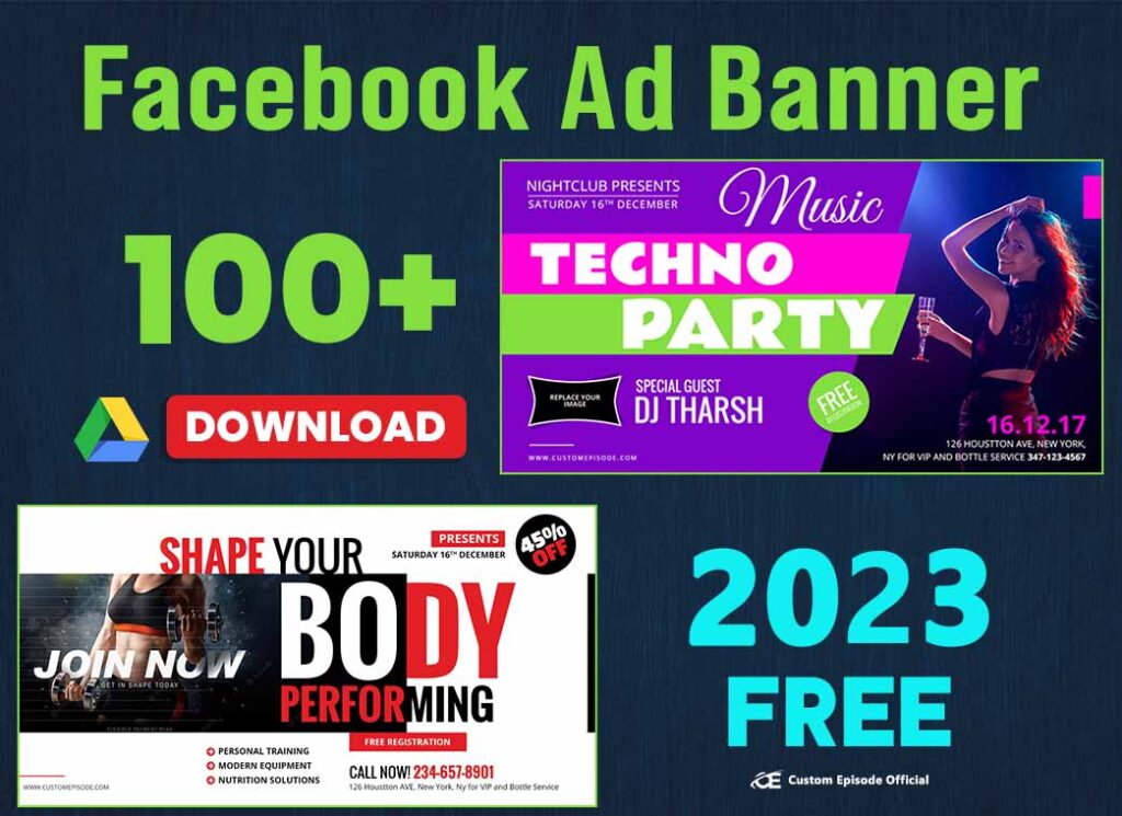 100+ Facebook ads Banner PSD Templates Free Download