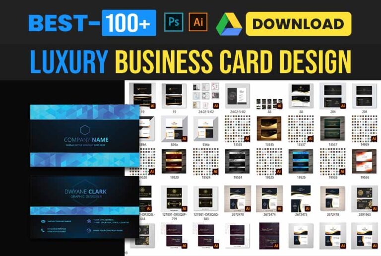 100+ Best Luxury Business card Design Bundle Free Download