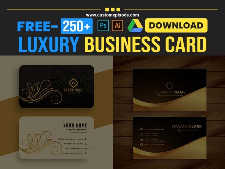 250+ Luxury Business Card Templates Free Download