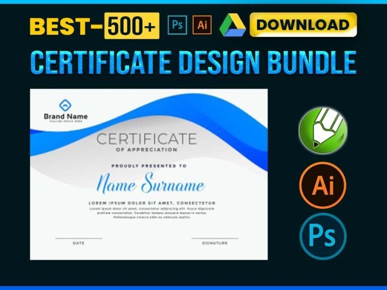 500+ Certificate Design Template Free Download