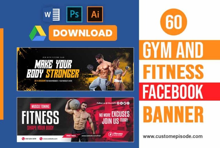 60+ Fitness & Gym Facebook Banner Design Free Download
