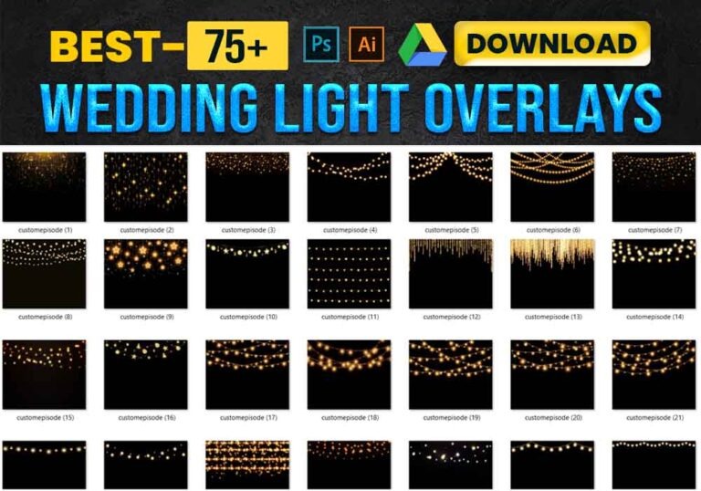 75+ wedding light overlay PNG Images Bundle Free Download