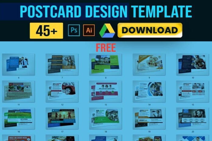 Postcard Design PSD Template Free Download - CUSTOM EPISODE