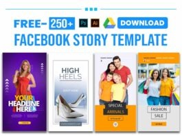 Facebook Story Design PSD Template Free Download