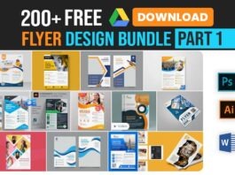 200+ Flyer Design PSD Templates mega bundle Free Download