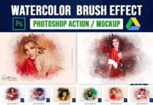 Realistic Watercolor Painting Brush Effect Photoshop Action Mockup Files Free Download Realistic Watercolor Painting Brush Effect Photoshop Action Mockup Files Free Download