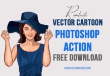 Vector portrait cartoon Effect Photoshop Action Free Download cartoon effect photoshop action free download,