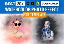 20+ Advanced Watercolor Photo Effect Photoshop PSD Template Free Download Advanced Watercolor Photo Effect Photoshop PSD Template Free Download