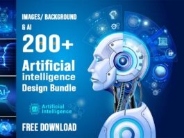 Artificial intelligence Design images & Background Bundle Free Download