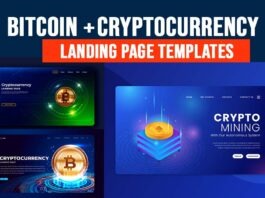 Cryptocurrency Landing page DesignBitcoin Templates Free Download