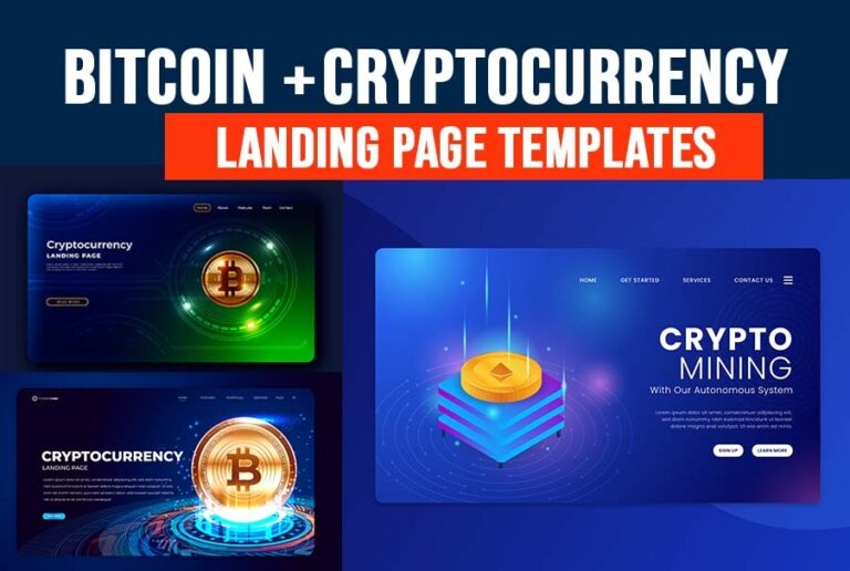 Cryptocurrency Landing page Design Bitcoin Templates Free Download