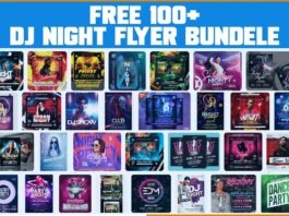 100+ DJ Night Flyer Design Bundle Free